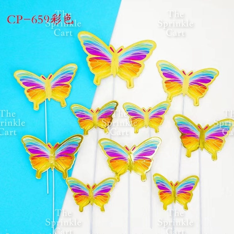 Butterfly Girl Fan Cake DIY Topper Decoration