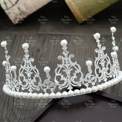 Crown Cake Topper Princess Birthday Celebration Queen Gold Silver