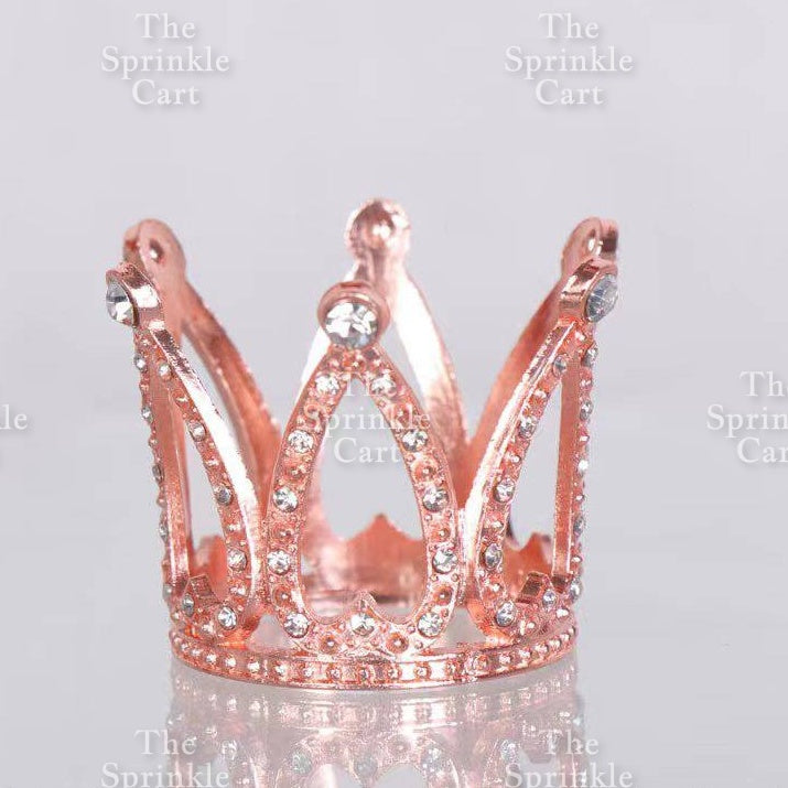 Crown Cake Topper Princess Birthday Celebration Queen Gold Silver