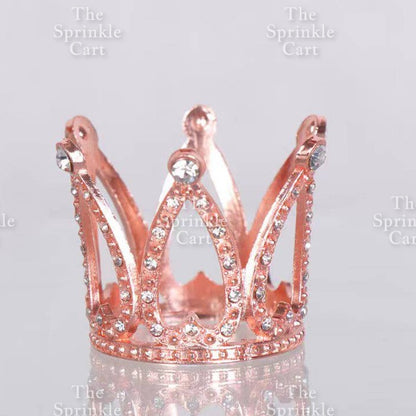 Crown Cake Topper Princess Birthday Celebration Queen Gold Silver