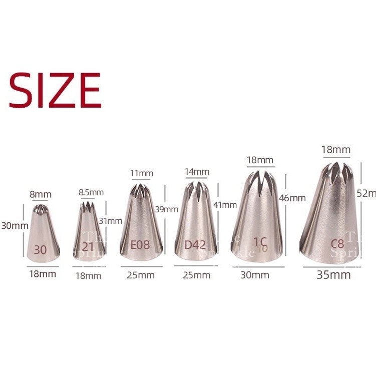 Rose Buttercream Nozzle Icing Piping Tip for Cake Pastry Decoration TSC