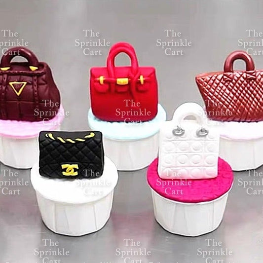Fashion Women Handbags Silicone Molder for Cake Decoration and DIY Craft TSC