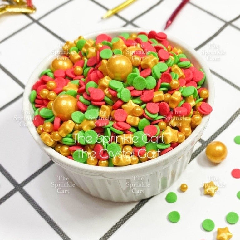Edible Sprinkles Dragees for Christmas Halloween Valentines Theme Cake Decoration TSC