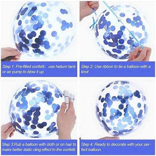 Confetti Balloon Cake Topper Decoration TSC