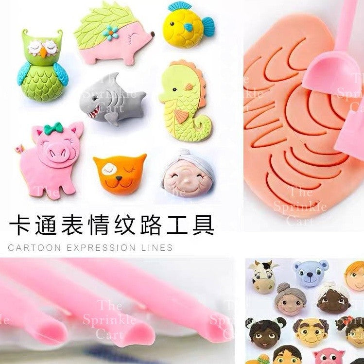 Fondant Carving Tools for Doll Face and Body Patterns TSC