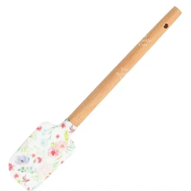 High Quality Silicone Spatula with Wooden Handle for Pastry Baking and Kitchen Tool TSC