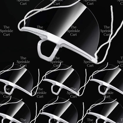 10pcs Clear Mouth Shield Food Protection Face Mask Anti-Fog Faceshield Transparent Cooking Baking