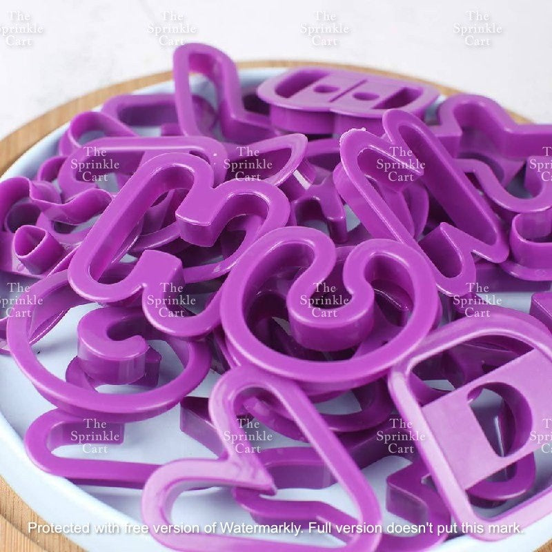 Alphabet Letter Number Sign Fondant Cookie Stamp Cutter Molder for Baking Use TSC