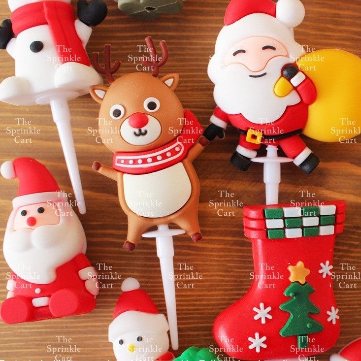 Christmas Cake Topper Polymer Ornament Decoration TSC
