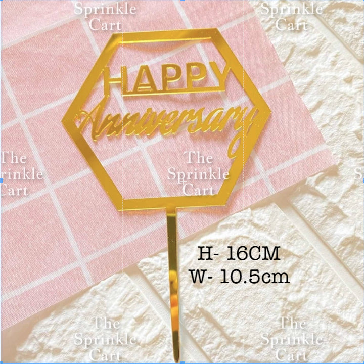 Acrylic Cake Topper Cross Sweet 16 Happy 18th Happy Wedding Happy Anniversary Mr Mrs Topper for Cake