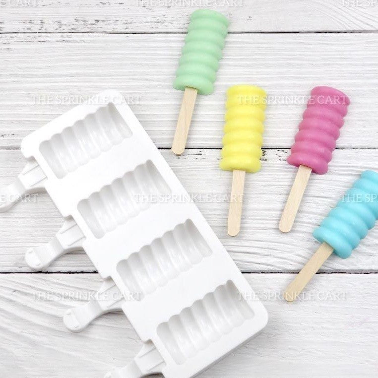 Popsicle Cakesicle Cakepop Ice Cream Silicone Molder and Packaging Supplies Stick OPP TSC