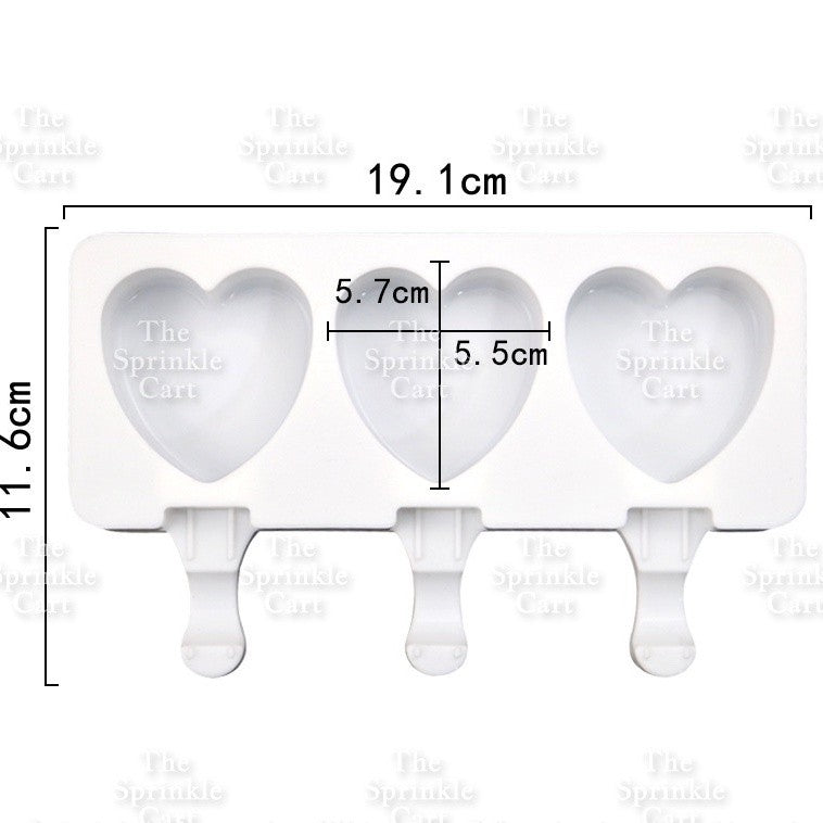 Popsicle Cakesicle Cakepop Ice Cream Silicone Molder and Packaging Supplies Stick OPP TSC