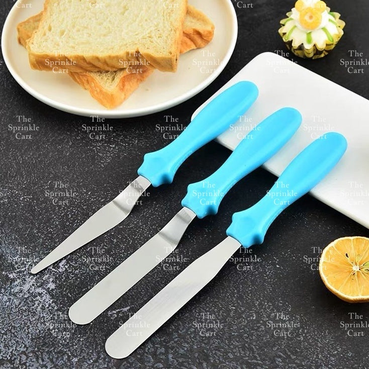 Set Offset Spatula Straight Angled Cake Cream Spreader Baking Frosting Palette TSC