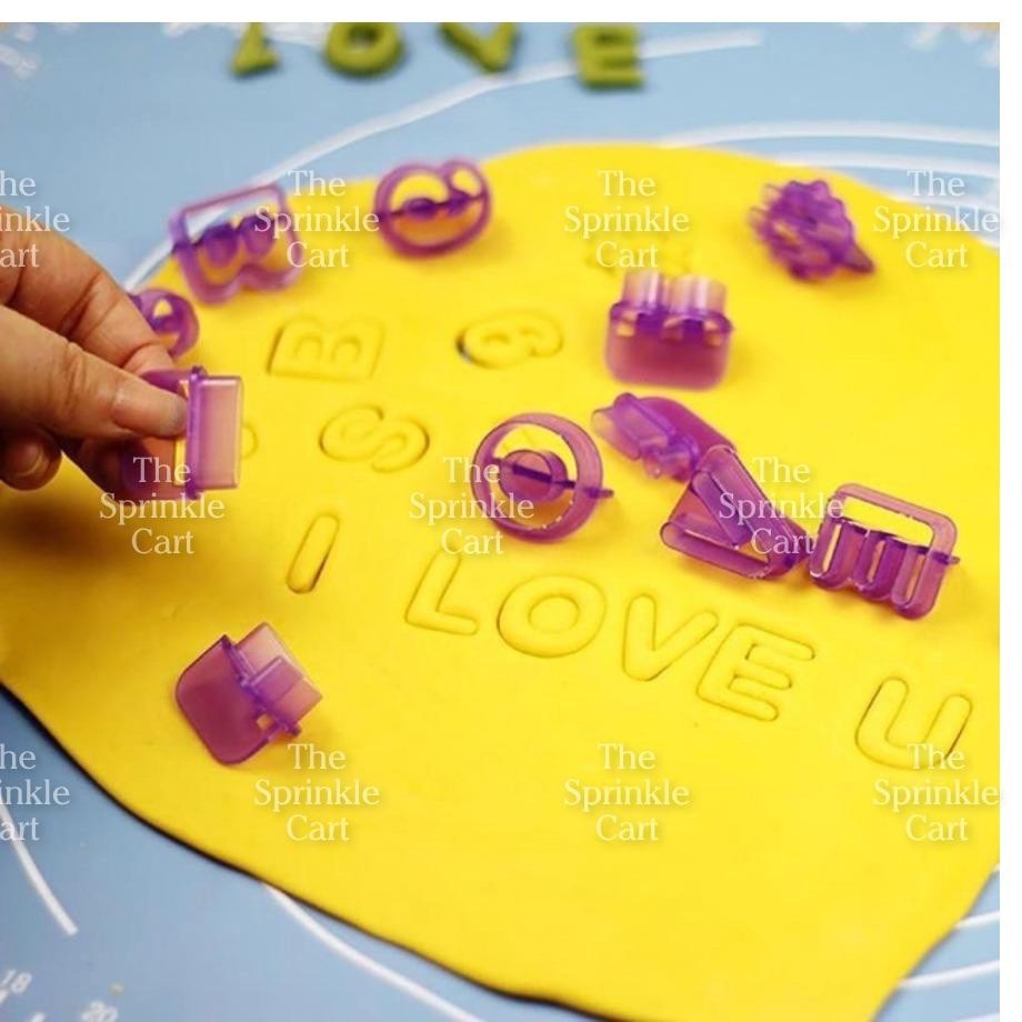 Alphabet Letter Number Sign Fondant Cookie Stamp Cutter Molder for Baking Use TSC