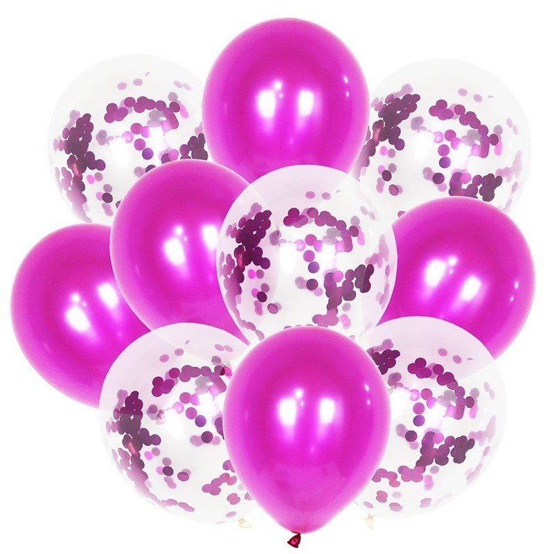 10pcs Set Metallic Confetti Party Balloon for Any Celebration TSC