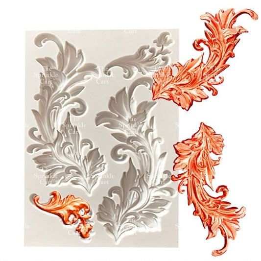 Baroque Style Silicone Molder Retro Vintage Design for Cake Decoration and DIY Craft TSC