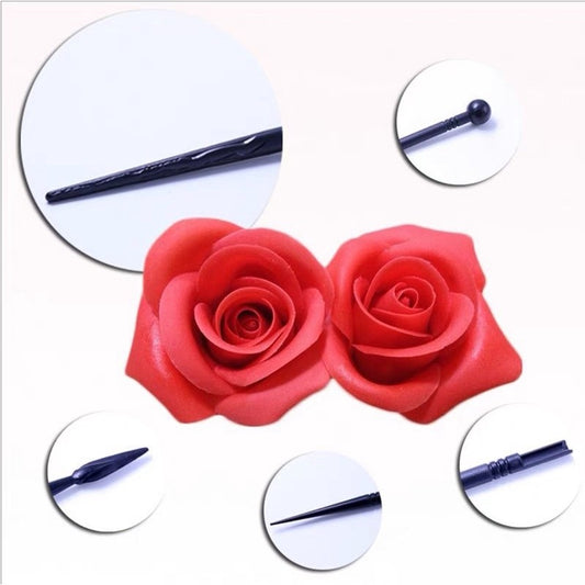 4pcs Sculpting and Modelling Tool for Fondant Gum Paste and DIY Arts & Crafts Clay Polymer