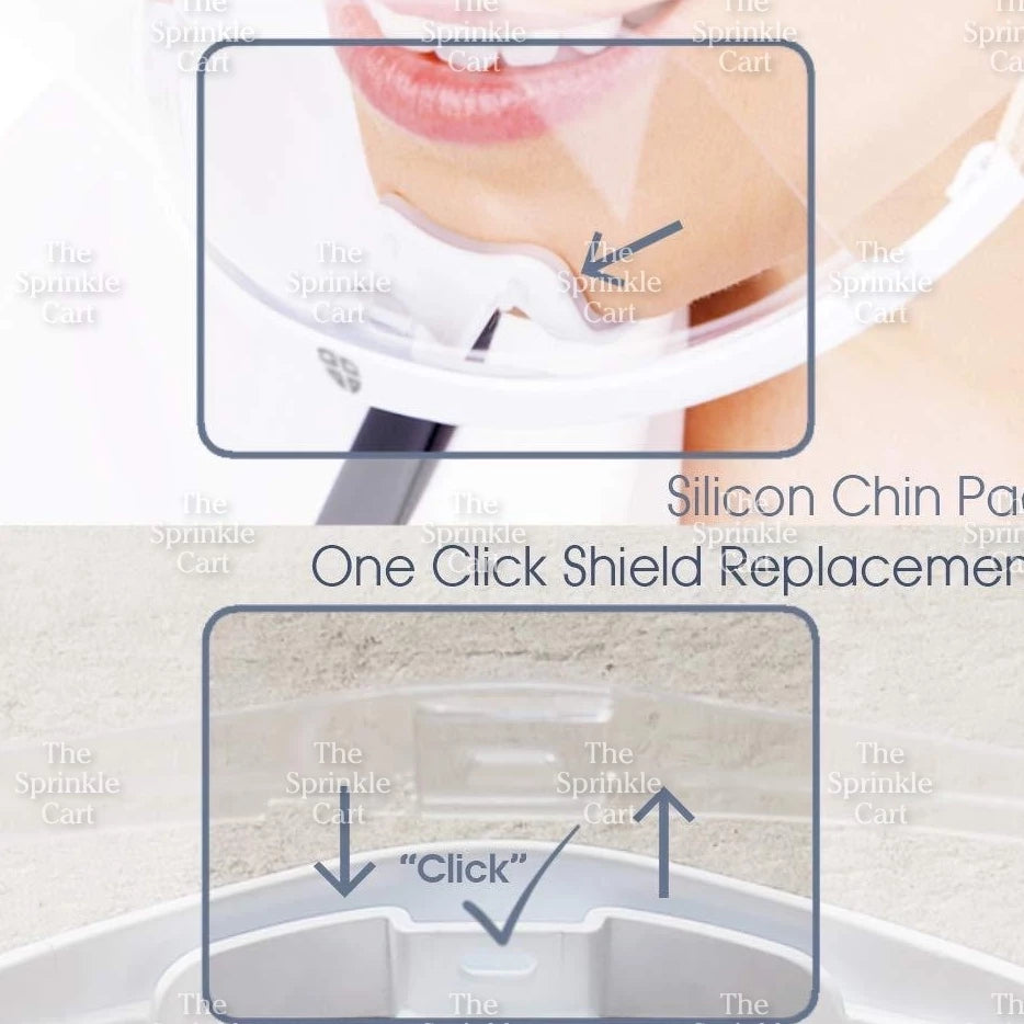 10pcs Clear Mouth Shield Food Protection Face Mask Anti-Fog Faceshield Transparent Cooking Baking