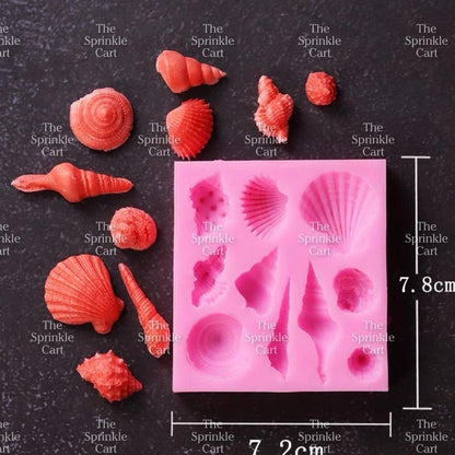 Under The Sea Theme Silicone Molder for Baking Cake Chocolate and Resin Clay DIY Craft TSC