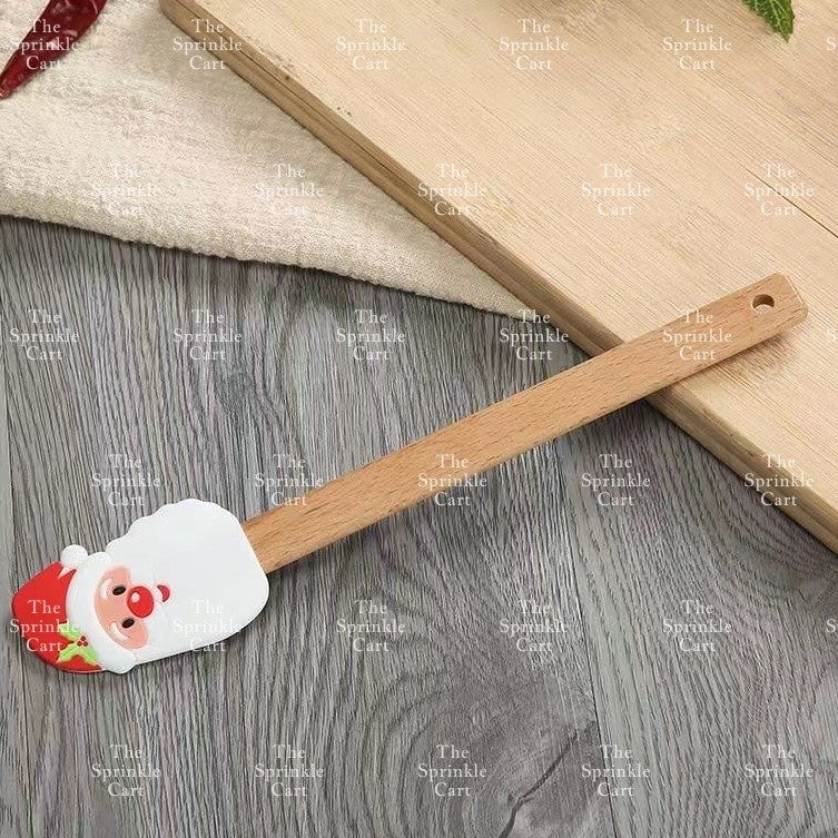 High Quality Silicone Spatula with Wooden Handle for Pastry Baking and Kitchen Tool TSC