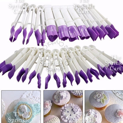 10pcs set Plastic Carving Tweezers For Fondant Cake Detailing and DIY Craft TSC