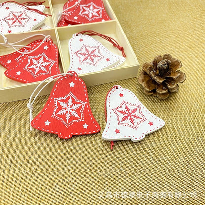 5pcs Wooden Christmas Hanging Ornament for Christmas Tree Decoration TSC