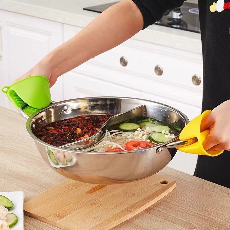 Silicone Grip Pot Holder Anti-scalding Mitt Kitchen Essential TSC