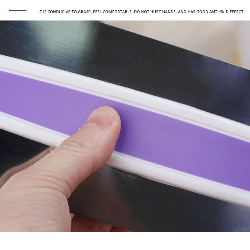Stainless Steel Icing Smoother Scraper with Grip Cake Decorating Tool TSC