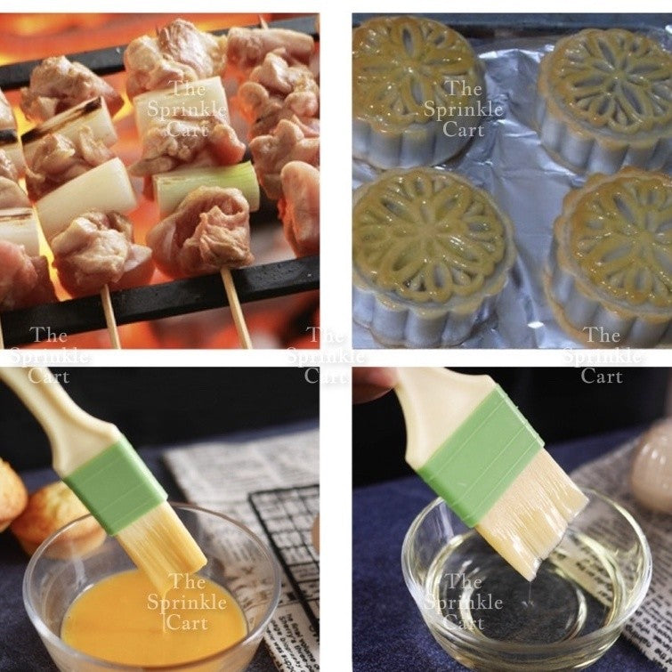 High Quality Wool Pastry Brush Food Grade BBQ Basting Brush Kitchen Tool TSC