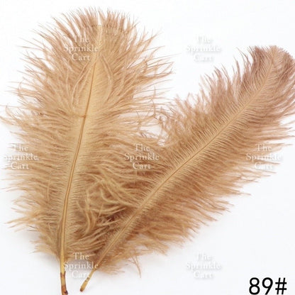 Colored Ostrich Goose Feather for DIY and Cake Decoration TSC