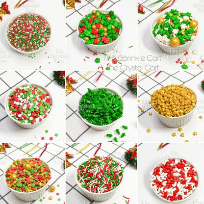 Edible Sprinkles Dragees for Christmas Halloween Valentines Theme Cake Decoration TSC