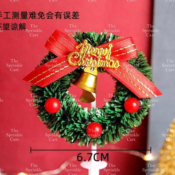 Christmas Cake Topper Polymer Ornament Decoration TSC