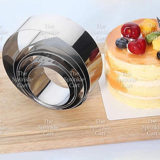 3pcs Stainless Mousse Ring Molder 3/4/5 inches Cake Holder TSC