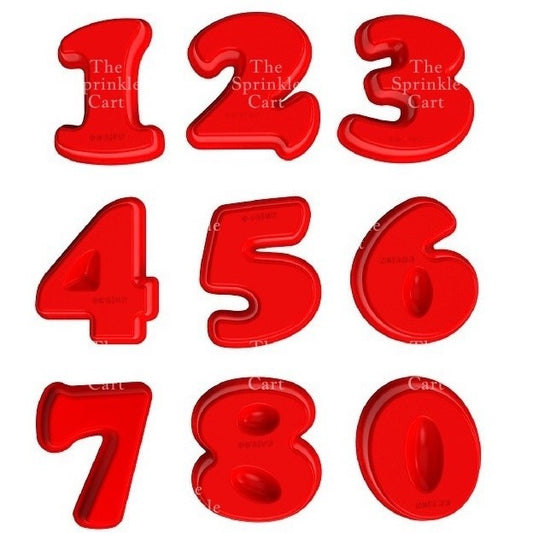 6inch Silicone Number Molder for Birthday Milestone Anniversary Bento Cake Baking TSC