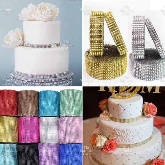 Rhinestone Diamond Mesh Bling for Cake Decoration  and DIY Arts TSC