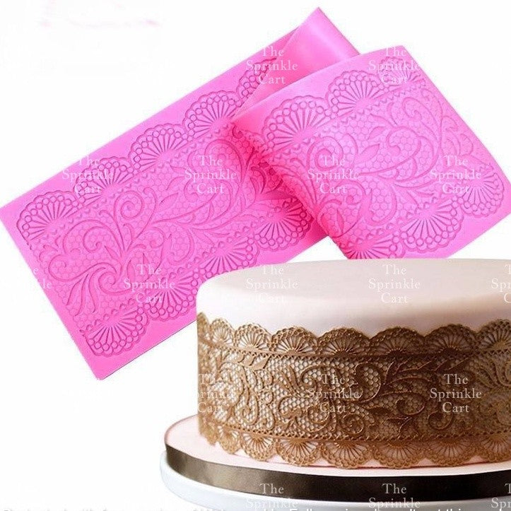 Sugar Lace Silicone Molder for Cake Edge Decoration and Chocolate Fondant Mold TSC
