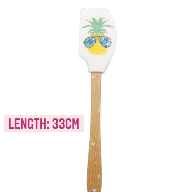 High Quality Silicone Spatula with Wooden Handle for Pastry Baking and Kitchen Tool TSC