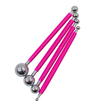 4pcs Stainless Steel Ball Dotting Modelling Tool for Fondant and DIY Craft Use TSC