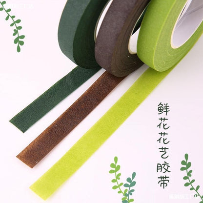 Waterproof Elastic Paper Floral Tape For DIY Flower Stem Leaves Arts and Decoration TSC