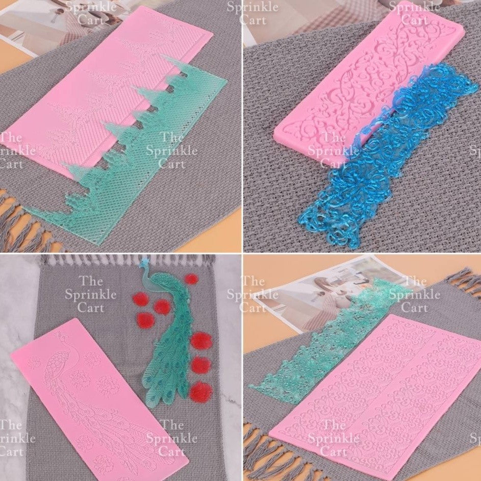 Sugar Lace Silicone Molder for Cake Edge Decoration and Chocolate Fondant Mold TSC