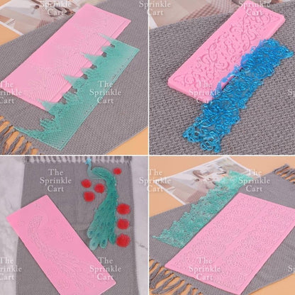 Sugar Lace Silicone Molder for Cake Edge Decoration and Chocolate Fondant Mold TSC