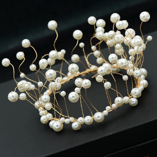 Pearl Crown for DIY Cake Decoration and Head Accessory TSC