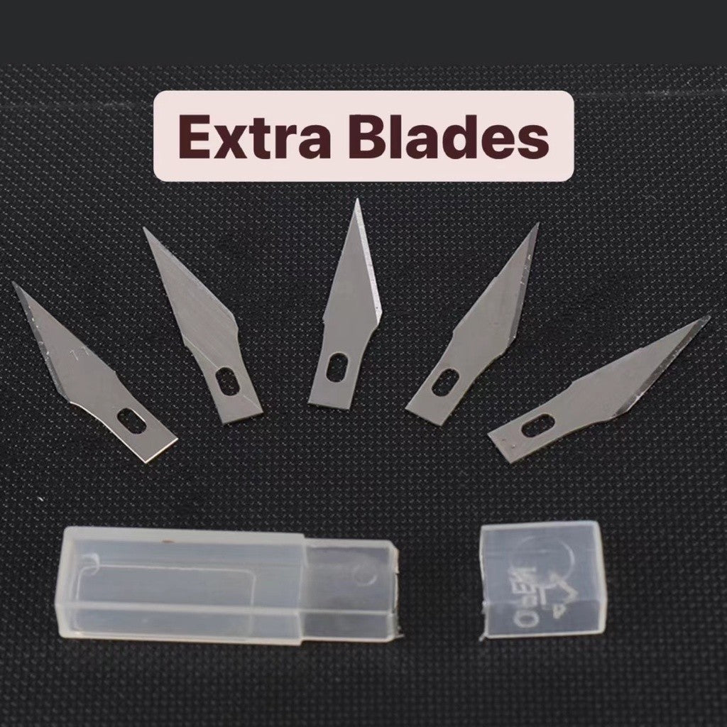 Aluminum 7-Pin Wire Pro Needle and Precision Knife Modelling Tool for Gumpaste Fondant Cake and DIY Clay Arts TSC
