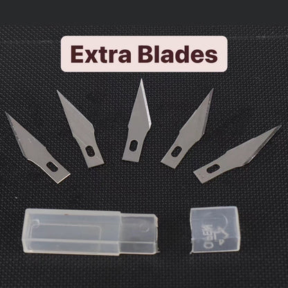 Aluminum 7-Pin Wire Pro Needle and Precision Knife Modelling Tool for Gumpaste Fondant Cake and DIY Clay Arts TSC