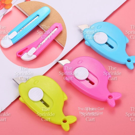 Cute Mini Cutter Dolphin Cutter Blade High Quality Sharp Utility Cutter TSC