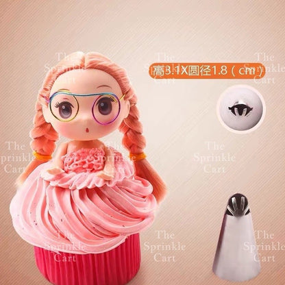 Dolls Dress Ruffles Nozzle Piping Tip Buttercream for Cake Decoration TSC