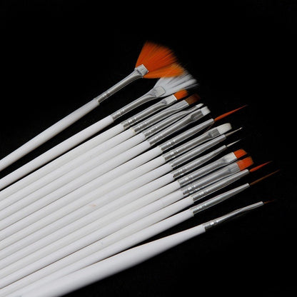 15pcs Decorating Brush Set for Baking and DIY Nail Arts Use TSC