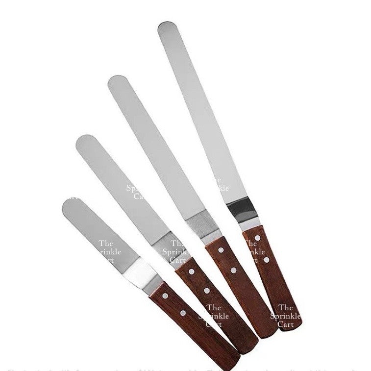 Stainless Steel Offset Cake Spatula Straight Angled Style Baking and Kitchen Tool TSC