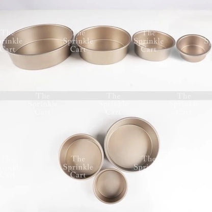 Non stick Golden Cupcake Molder Loaf Bento Pan Cake Oval Molder Square Pan Japanese Cheesecake