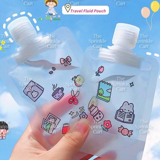 30/50/100ml Squeeze Plastic Pouch for Travel Use Easy Packing of Toiletry Fluid Items and Fluid Makeup TSC